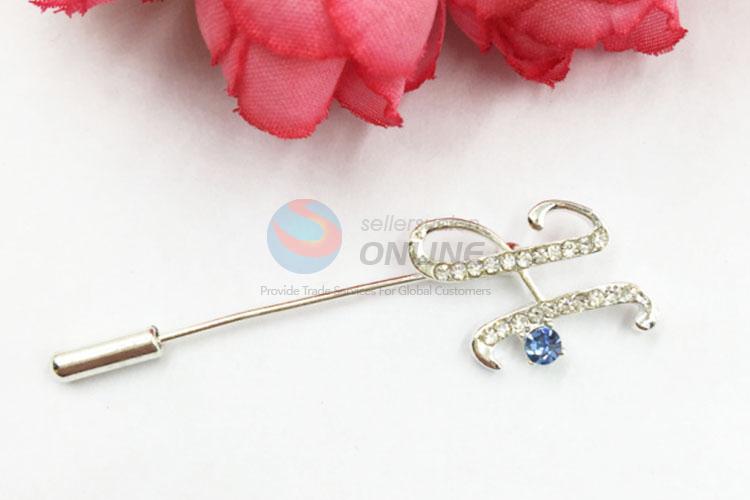 Decorative Rhinestone Brooch Pin for Promotion
