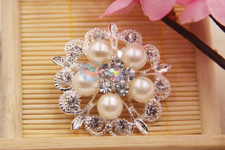 High Quality Crystal Breastpin for Dress Decoration