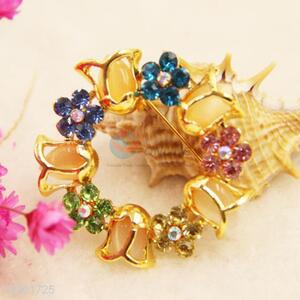 Popular Rhinestone Pave Wedding Brooches Breastpin for Sale