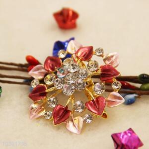 Hot Sale Flower Shaped Alloy Brooch for Clothes