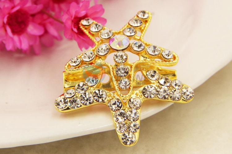 Crystal Breastpin Brooch in Star Shape for Promotion