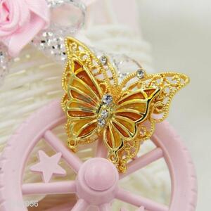 Pretty Cute Brooch Jewelry, Rhinestone Breastpin in Butterfly Shape
