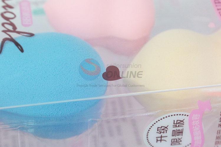 Low price cool calabash&raindrop shape 3pcs powder puffs