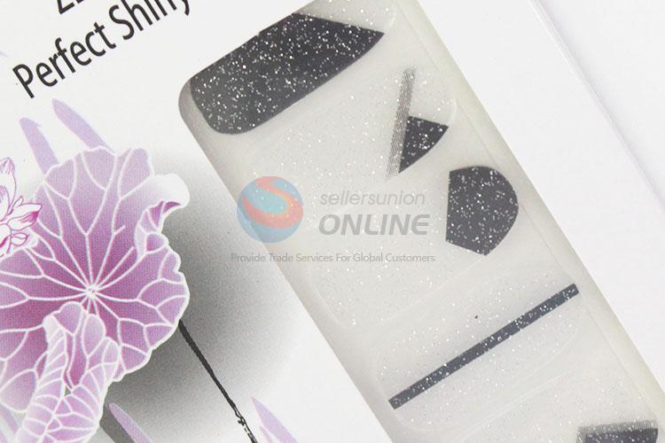 Simple low price best sales black&white nail sticker