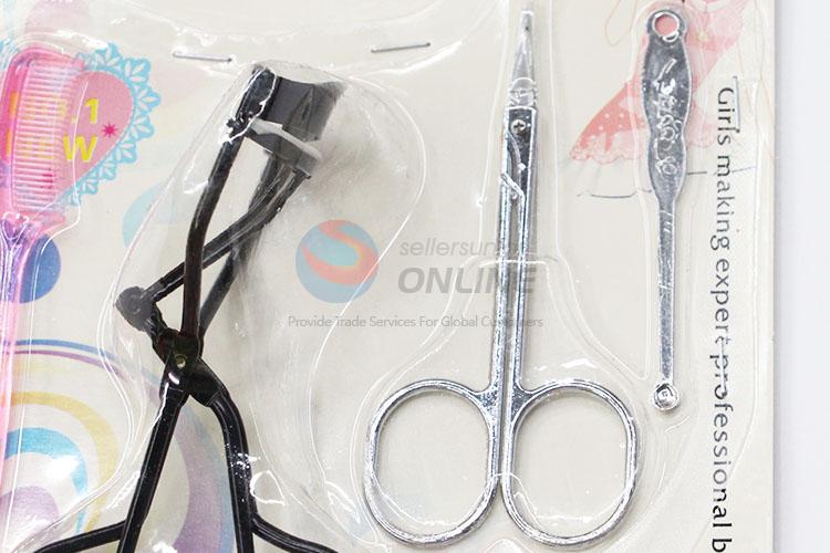 Professional Beauty Set Eyelash Curler/ Eyebrow Scissors/ Comb/ Earpick