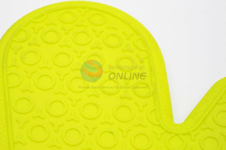 Promotional cheap yellow&black cleaning glove