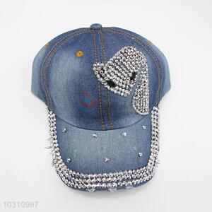 Fashion Men Women Rhinestone Denim Hat Caps