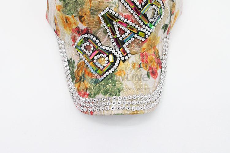 Wholesale New Fashion Rhinestone Denim Hat Summer Caps