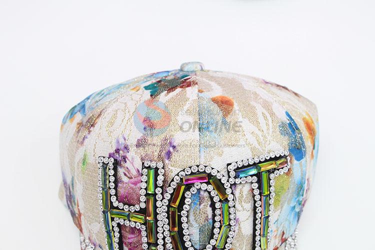 Fashion Hot Letter Rhinestone Denim Hat Caps