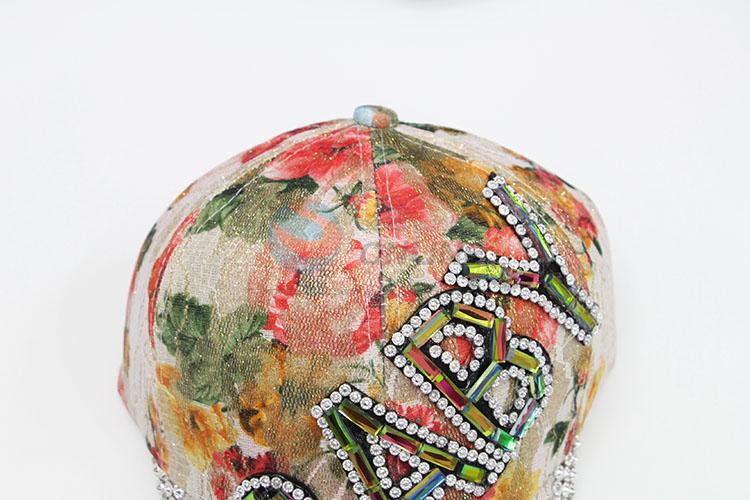 Wholesale New Fashion Rhinestone Denim Hat Summer Caps