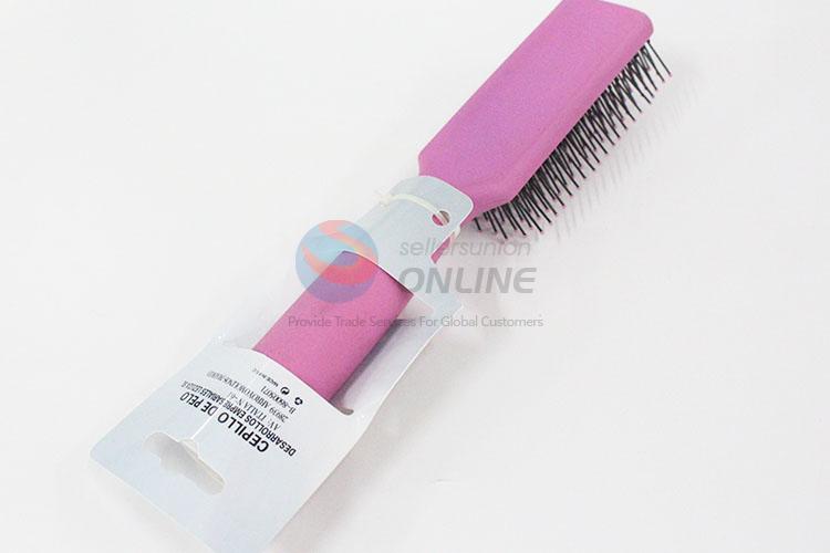 Pink Color Abody Bristle&Nylon Detangle Hairbrush