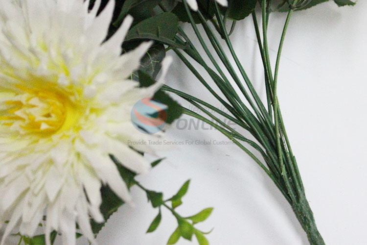 Factory Direct Supply White Color 12 Pieces/Lot Fake Chrysanthemum for Decoration