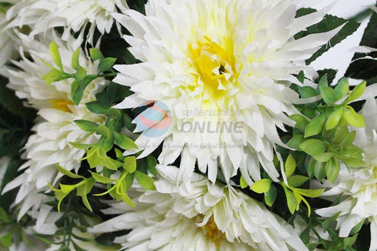 Factory Direct Supply White Color 12 Pieces/Lot Fake Chrysanthemum for Decoration