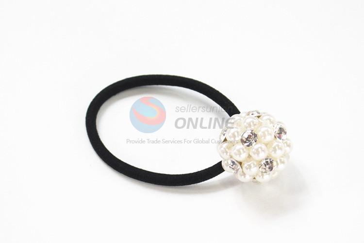 Popular design low price pearl hair ring