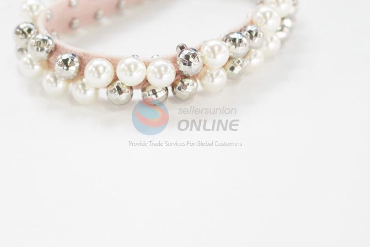 Cheapest high quality pearl hair ring for promotions