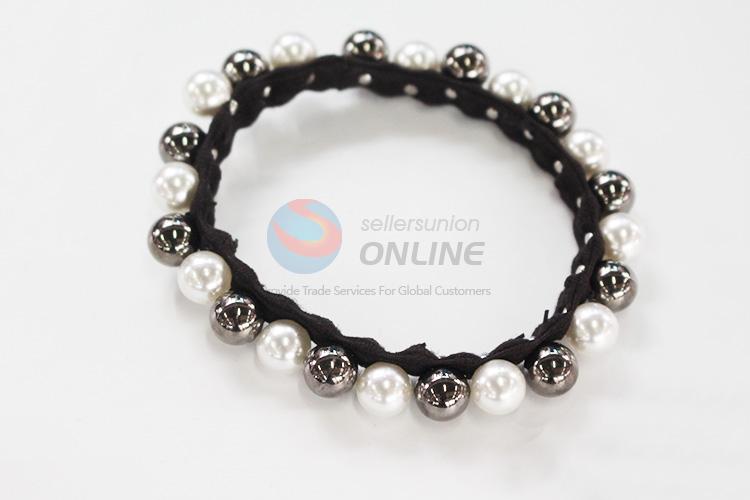 China wholesale promotional pearl hair ring