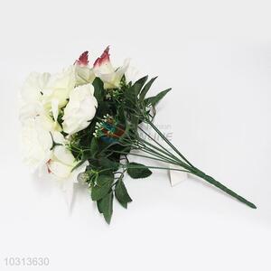 Wholesale 12 White Welcome Rose Vivid Fake Flower