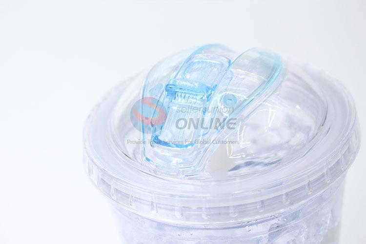 Cute best new style frosty freezer mug ice beer YH-BB gel cup  with straw