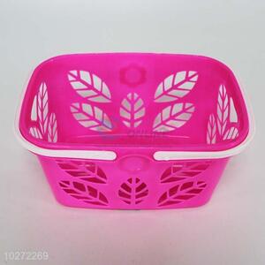 Custom Plastic Basket Storage Basket With Handle