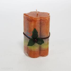 Crafts Orange Wax Candle