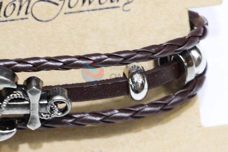 Wholesale Cheap Retro Cowhide Bracelet Antique Bangles
