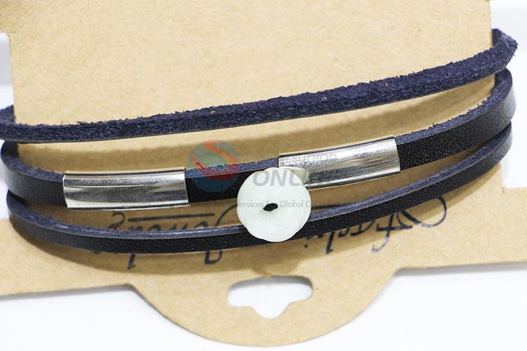 Popular Retro Cowhide Bracelet Antique Bangles for Sale