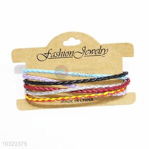 Jewelry Accessories Cowhide Braided Bracelet with Low Price