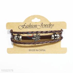 Fashion Style Alloy Jewelry Cowhide Bangle Bracelet