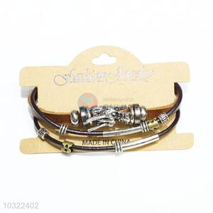 Latest Design Handmade Cowhide Bracelet Jewelry Bangle