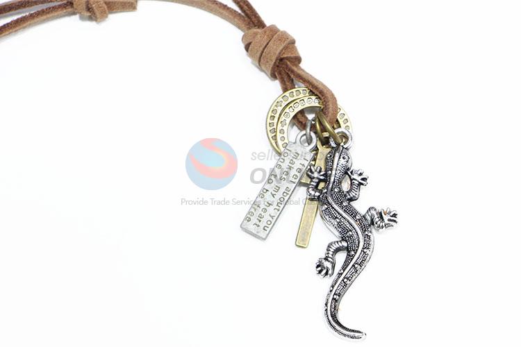 High Quality Vintage Gecko Shaped Pendant Necklace Accessories