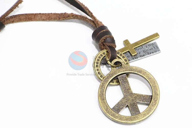 Popular Antique Long Cowhide Necklace for Sale
