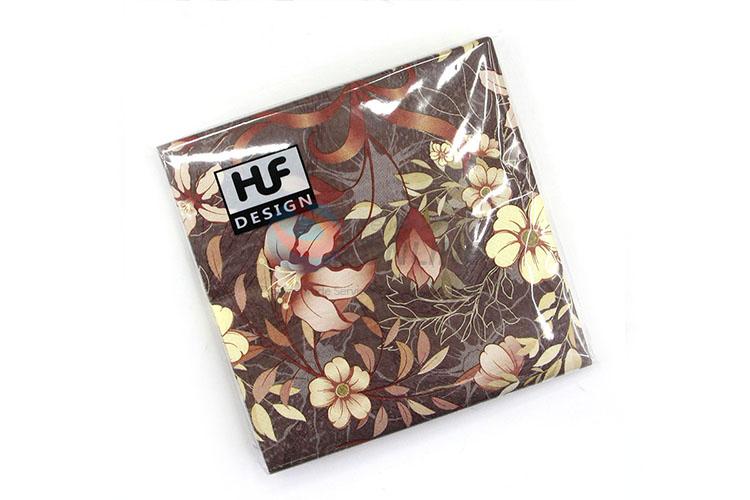 Cheap Price Flower Print Paper Napkins