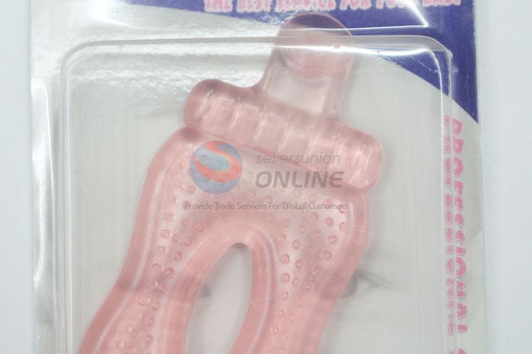 Popular promotional feeding-bottle shaped silicone baby teether