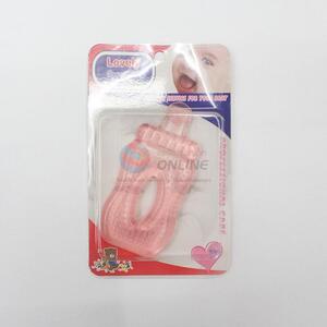 Popular promotional feeding-bottle shaped silicone baby teether