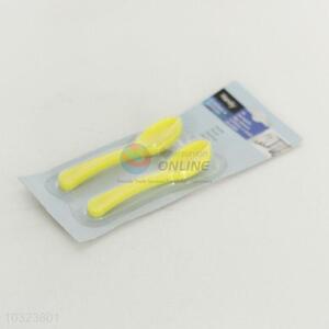 Hot sale plastic yellow spoon for salad