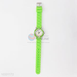 Low Price Trendy Womens Watch with Silicone Strap,Green