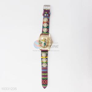 Super Quality Women Weave Strap Wrist Watch