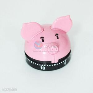 Pink Plastic Pig Design Lovely Timer