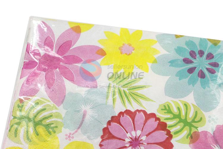 Wholesale Nice Flower Printed Square Paper Towel for Sale