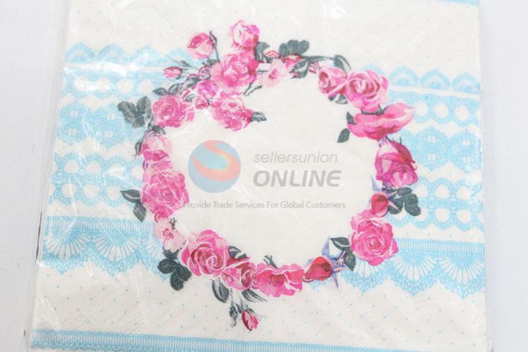 Nice Garland Printed Square Paper Towel for Sale