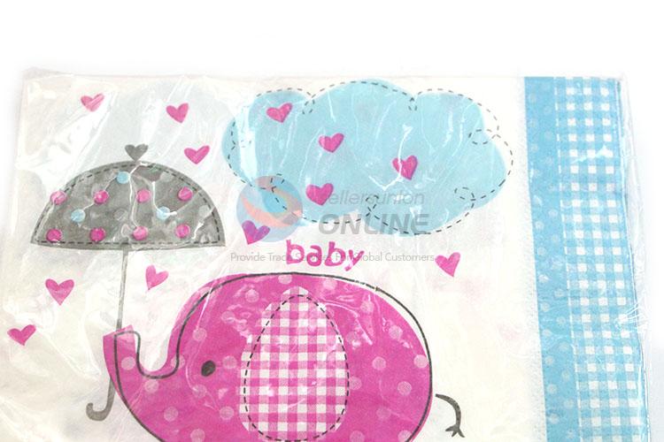 Cute Cartoon Elephant Printed Square Paper Towel for Sale