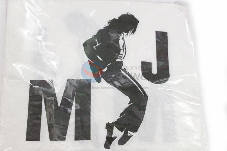 Great Michael Jackson Printed Square Paper Towel for Sale