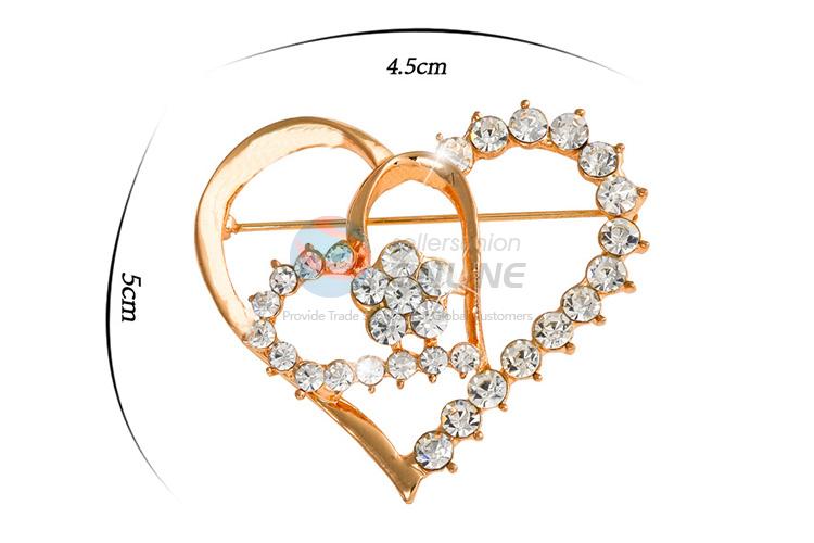 Wholesale cheap new heart shaped brooch