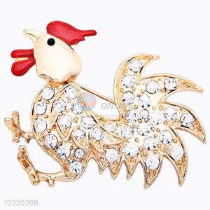 Good quality top sale rooster brooch