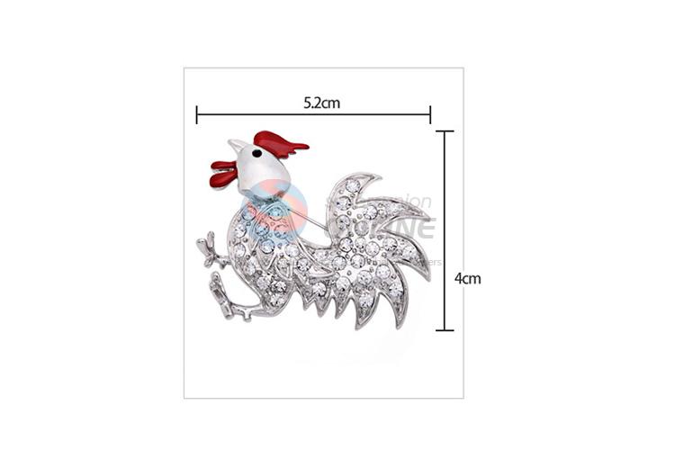 Good quality top sale rooster brooch