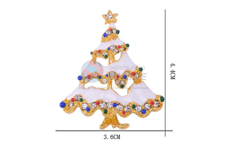 China manufacturer low price Christmas tree brooch