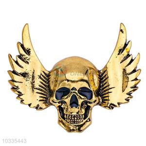 Super quality bottom price promotional skull brooch