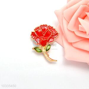 Popular design promotional cheap carnation brooch