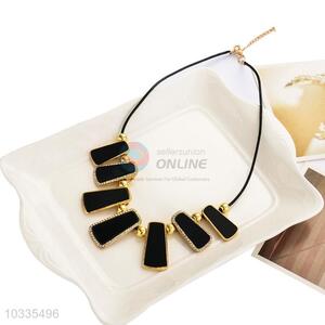 High sales promotional black bar necklace