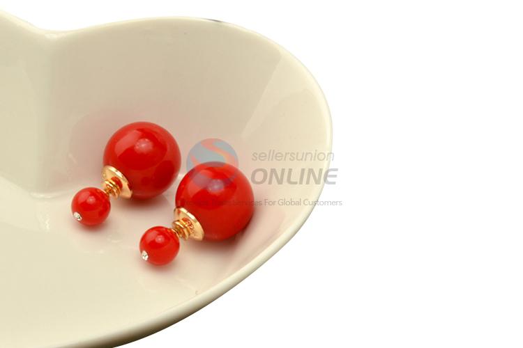 Delicate design good quality colorful pearl earrings
